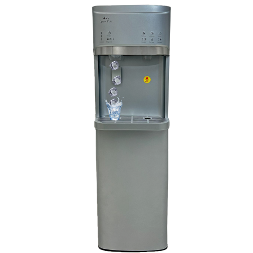 Queen Chef Bottom Loading Water Dispenser with Ice Maker Touch Control, Child Lock, ECO, 10kg/24h - Silver | LYCZ628-S