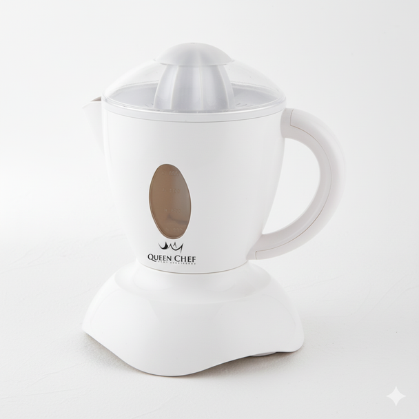 Queen Chef 20W Citrus Juicer, 800ML, Auto Start/Stop, Juice Level Indicator – White | QCCJ030