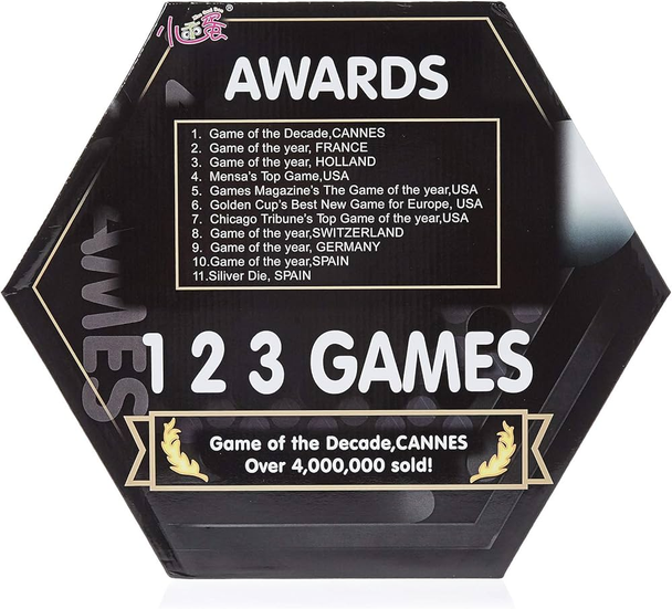 Classic Abalone Strategy Board Game - Hexagonal Board with Black & White Marbles | AL0407