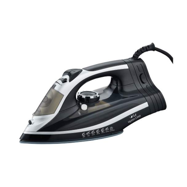 Queen Chef 2600W Cordless Steam Iron, Nano Ceramic Soleplate – Black | QC-CCSI-125