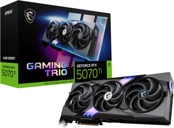 MSI RTX 5070 Ti GAMING TRIO OC PLUS 16GB GDDR7 | 912-V531-272