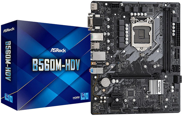 ASROCK Intel SOCKET1200 for Intel 10TH/11TH GEN CORE | B560M-HDV