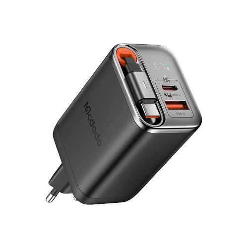 Mcdodo 67W GaN Charger with Built-in Retractable Cable | CH-410
