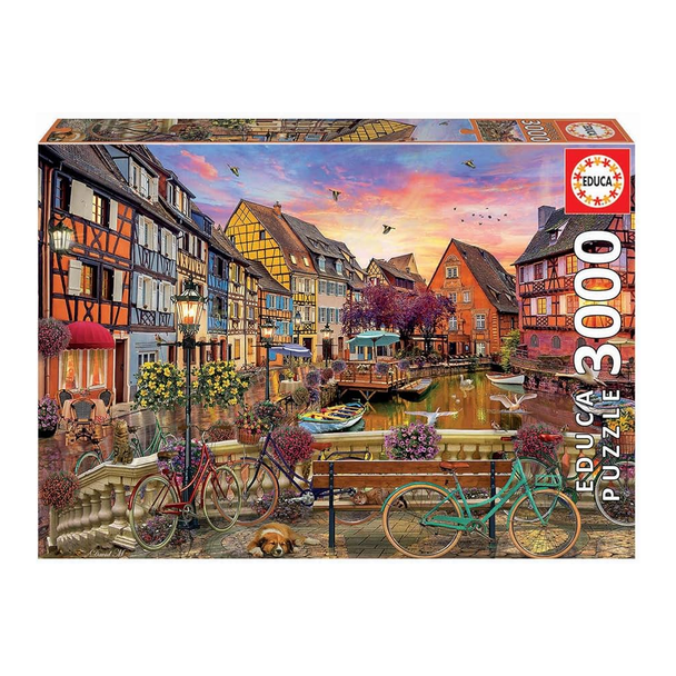 Educa 19051 - European Canal Town Puzzle (3000 Pieces) | 19051