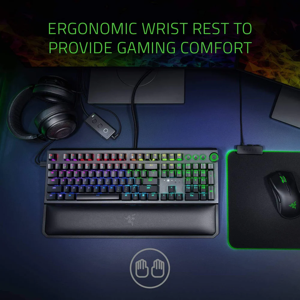 Razer BlackWidow Elite Mechanical Gaming Keyboard - French AZERTY Layout | RAZKEYBBLKWIDOWELITE