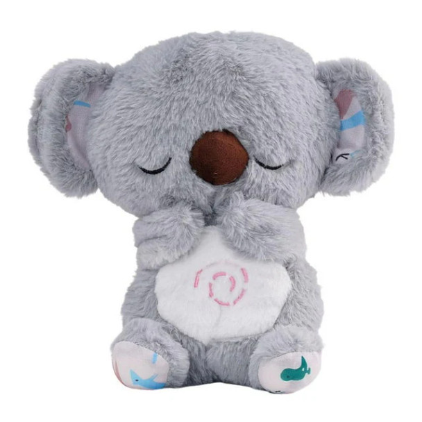 Soft Sleeping Bear Plush Toy - Grey | 312-6