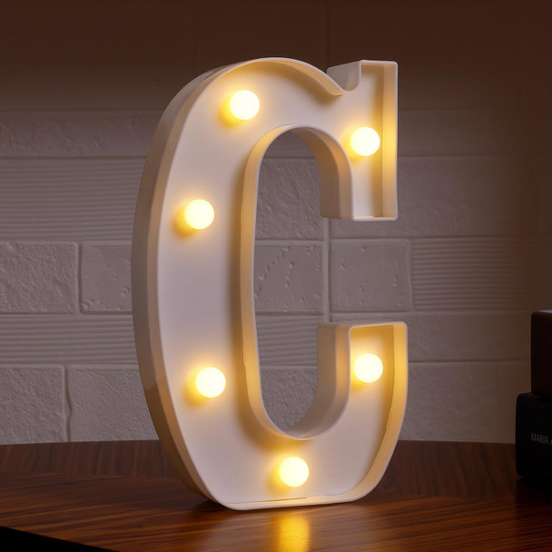 LED Light Marquee Sign Decor - Letter C | 352-1/C