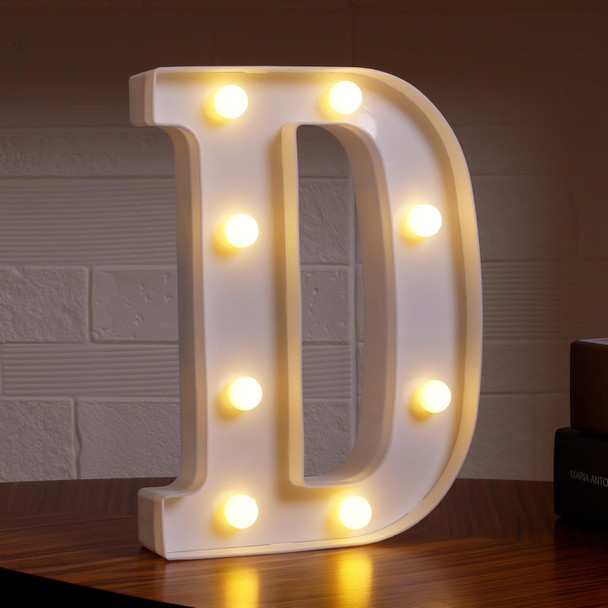 LED Light Marquee Sign Decor - Letter D | 352-1/D