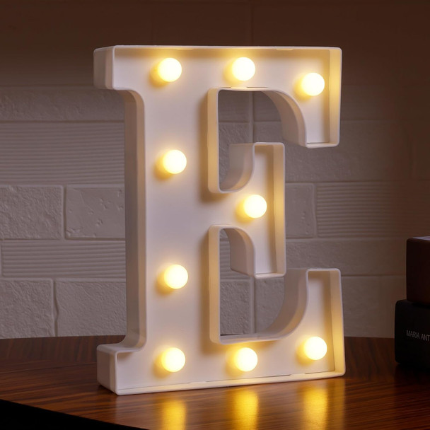 LED Light Marquee Sign Decor - Letter E | 352-1/E