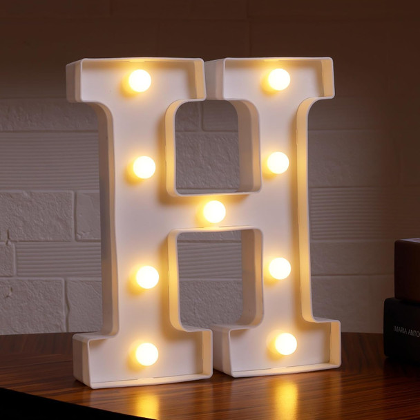 LED Light Marquee Sign Decor - Letter H | 352-1/H