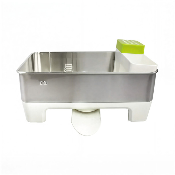 EKO White Dish Rack Small Size + Green Knife | EKO08900401003