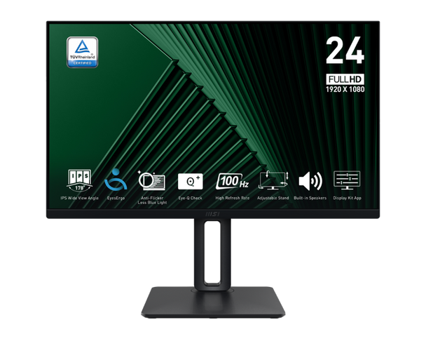 MSI PRO MP245PG 24" IPS 1920 × 1080 (FHD) Computer Monitor -100Hz | 9S6-3PC19M-003