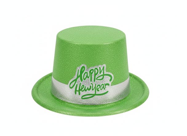 Happy New Year Glitter Party Hat - Green | AL1835