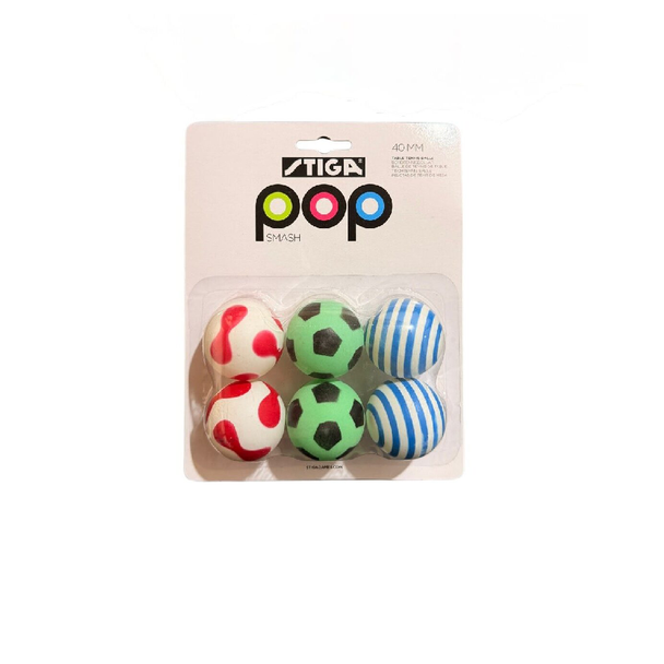 Stiga Pop Smash 40MM Pack of 6 Balls