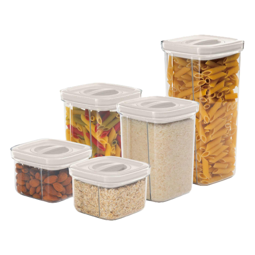 Berlinger Haus 5+5 Pcs Canister Set W/ Lock Lid, Sahara Collection | 8575BH