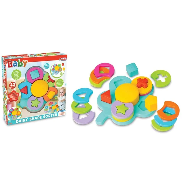 Baby Daisy Shape Sorter Toy - Colorful Flower Shape Sorting Educational Toy (22 Pieces) | 01930