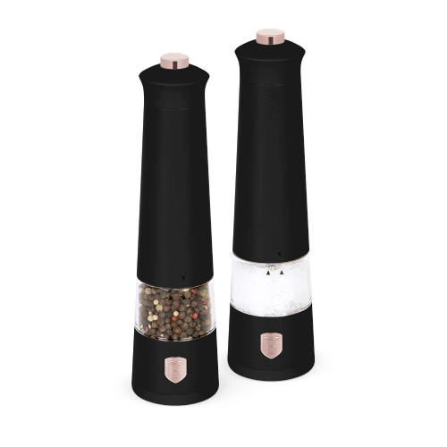 Berlinger Haus Electric Pepper and Salt Mill, 2 pcs Set, Black Rose Collection | 9499BH