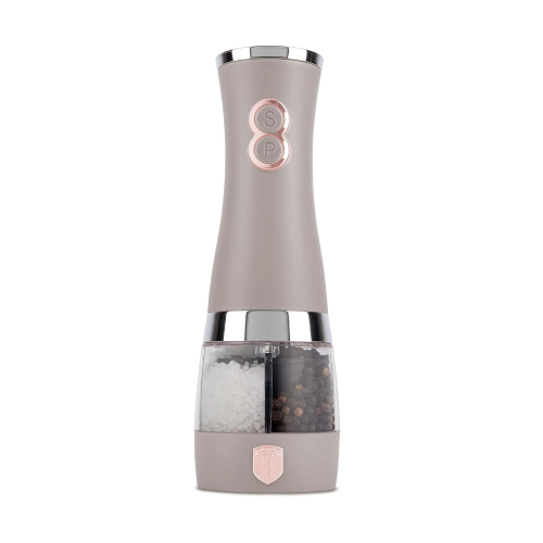 Berlinger Haus 2 in 1 Electric Pepper and Salt Mill, Taupe Collection | 9646BH