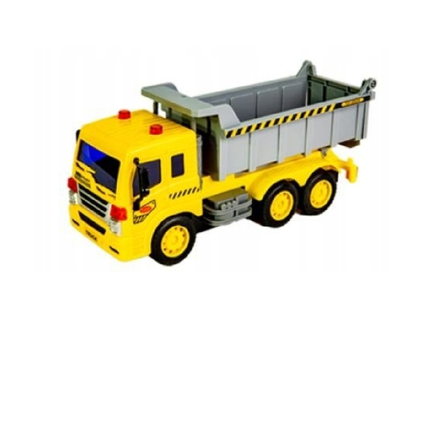 World of Toys RC Construction Dump Truck 1:18 with Sound & Music - Grey | 528-3 / 525-3