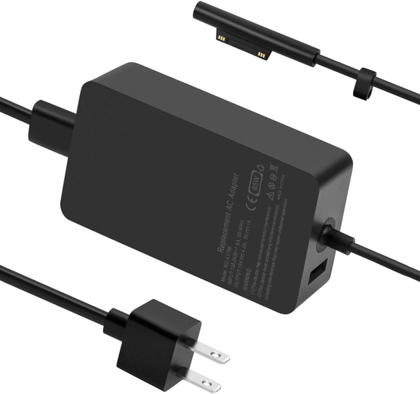 Microsoft Surface Pro 6 Compatible Power Adapter - 15V 4A 65W - Grade A+