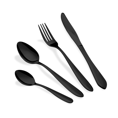 Berlinger Haus 24 pcs Cutlery Set Mirror Black | BH/3077