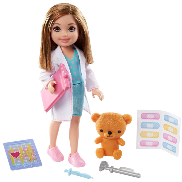 Barbie GTN88 Chelsea Can Be Career Doll With Career-Themed Outfit & Accessories | BRB-GTN88