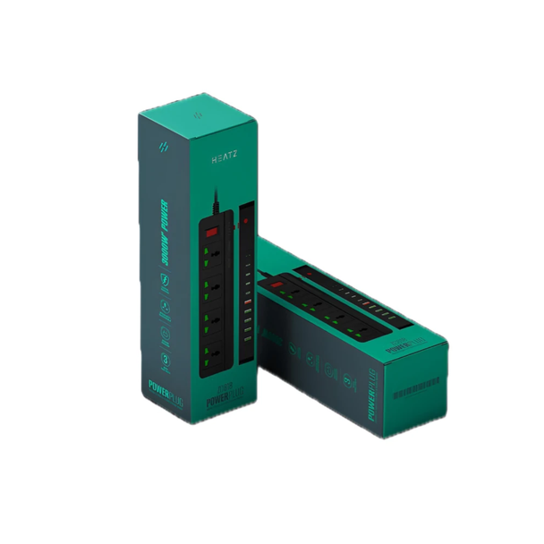 Heatz Power Plug Multi-Port Charging Station with 3000W Capacity – Type-C, USB, and Universal Sockets | ZC618