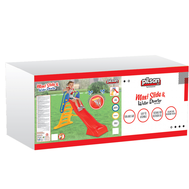 Maxi Kids Water Slide with Ladder - Outdoor Garden Slide for Children | 06-229