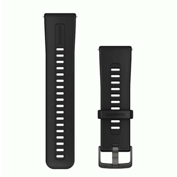 Garmin Quick Release Bands (24 mm) Venu X1 Black Silicone Band | 010-13907-00