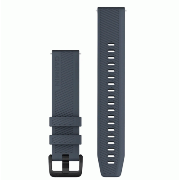 Garmin Quick Release Bands 20 mm Granite Blue with Black Hardware | 010-13076-01