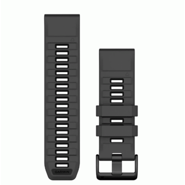 Garmin QuickFit 26mm Watch Bands Graphite/Black Silicone | 010-13393-10
