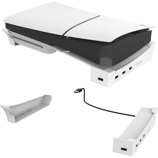 Ipega Horizontal Stand For PS5 Slim & PS5 Pro - white