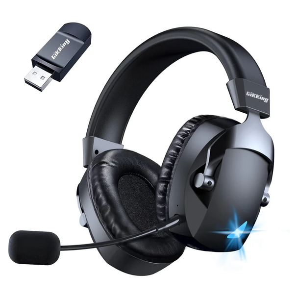 BL100 Pro Wireless Gaming Headset with Noise Cancelling Microphone,Triple Mode, 2.4G+ Bluetooth+ Wired Gaming Headphones, Suitable for PC, PS4, PS5, Smart Phone, Mac