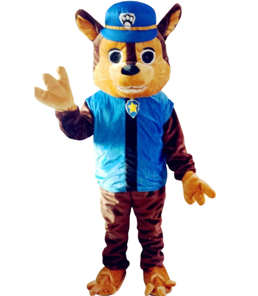 Cartoon Dog Mascot Costume - Blue Outfit Full Body Character Suit | AL1206