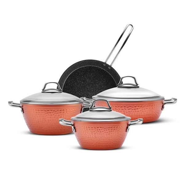 Karaca Urgup Biogranit 7-Piece Cookware Set - Copper | 153.03.08.3528