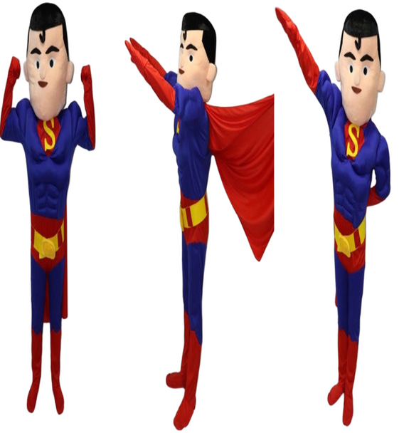 Superhero Flying Mascot Costume - Full Body Character Suit | WOT-1163
