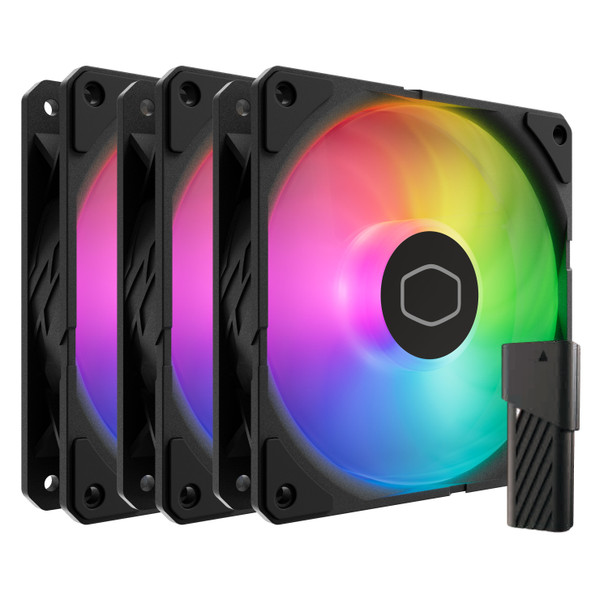 Cooler Master SickleFlow Edge 120 ARGB 3-Pack Fan Kit Black | MFX-B2DN-253P2-R2