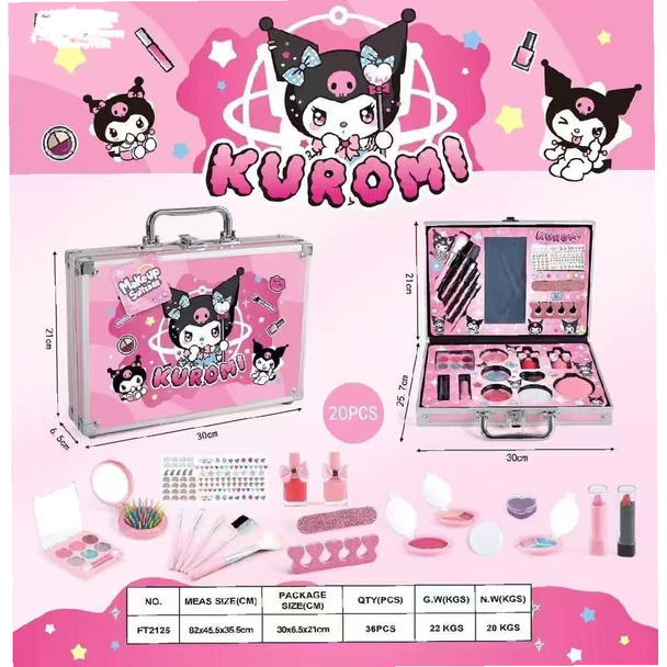 Kuromi Make-Up Beauty Case – Large Pretend Makeup Play Set | FT2125