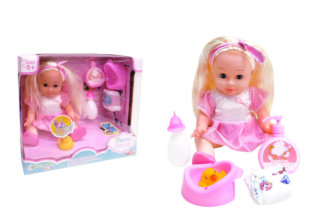 Baby Doll Care Playset with Accessories - Pink | GL100460