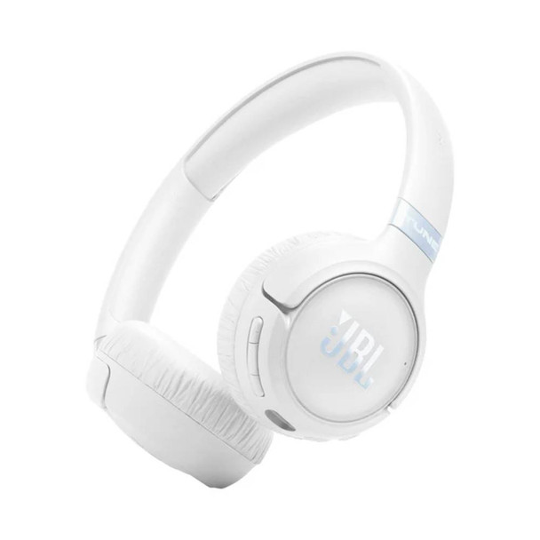 JBL Tune 680NC — Adaptive Noise Cancelling Wireless On-Ear Headphones | 76H Battery, Spatial Sound, BT 6.0 | White