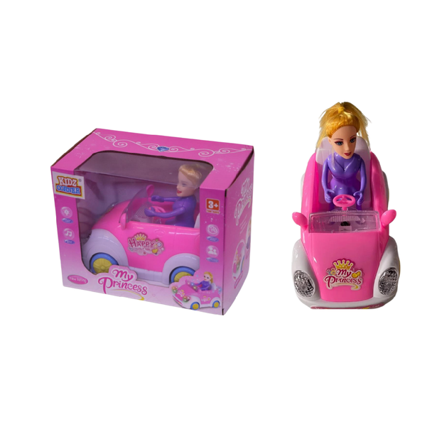 My Princess Doll Car with Lights & Music – Pink | HX28538