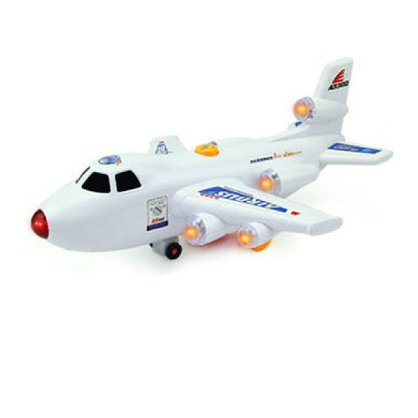 Happy Plane Light & Music Toy Airplane – White | NO-3322