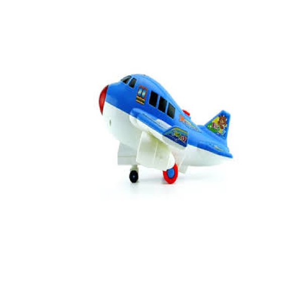 Happy Aircraft Light & Music Toy Airplane – Blue | NO-4488