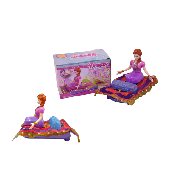 Dream Princess Flying Carpet Doll with Lights & Music – Purple | 3021A-1