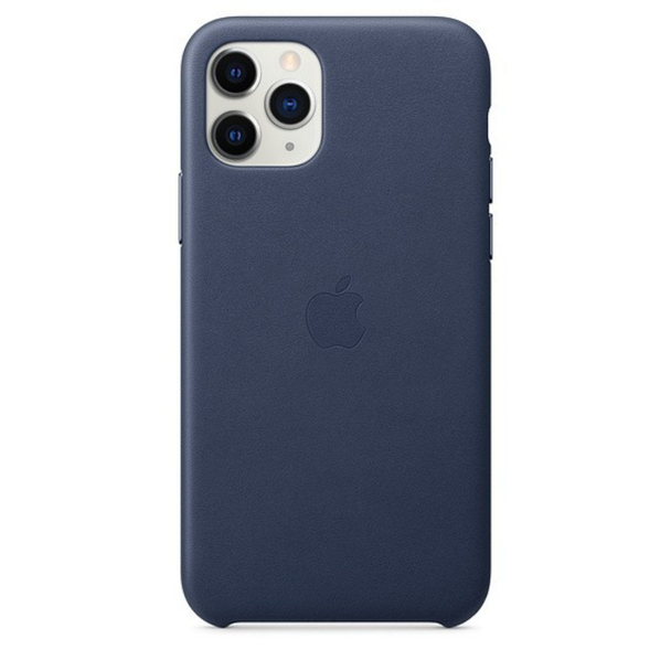 Apple iPhone 11 Pro Leather Case, Midnight Blue | MWYG2