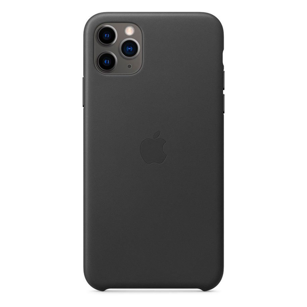 Apple iPhone 11 Pro Max Leather Case, Black | MX0E2