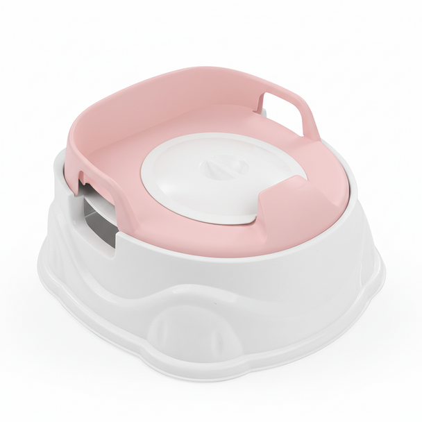 Dolu 3-in-1 Baby Potty Training Set – Potty Chair, Toilet Seat Adapter & Step Stool – Pink