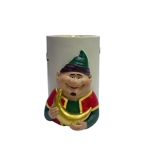 Ramadan Resin Crescent Figurine Incense Burner – Traditional Man Design | 2002-93