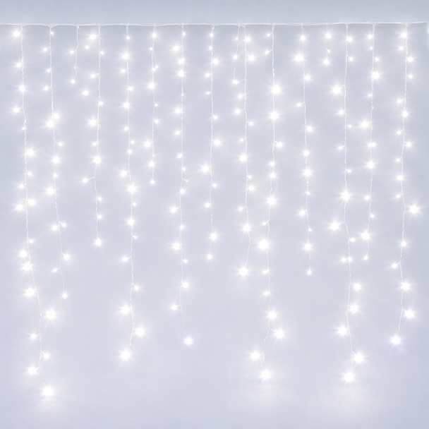 3x0.6 Meter 100 LED Ice Curtain Decorative Lights White | AL628-W