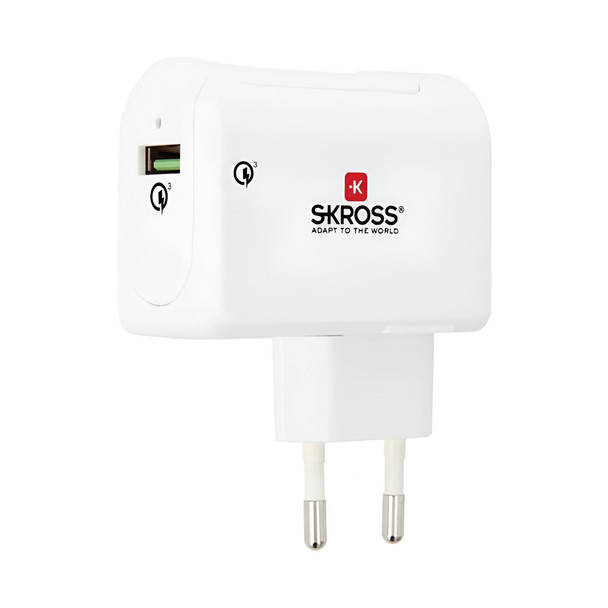 SKROSS EU Plug USB Charger with Qualcomm Quick Charge 3.0 – Fast Charging Adapter | 2.800121